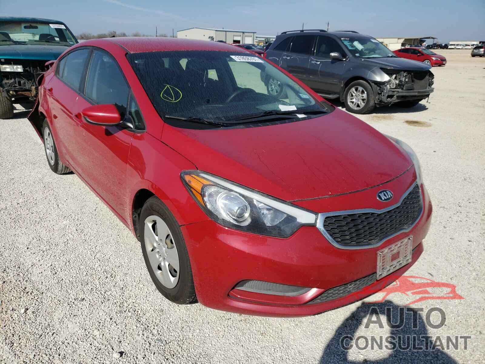 KIA FORTE 2016 - KNAFK4A67G5607652