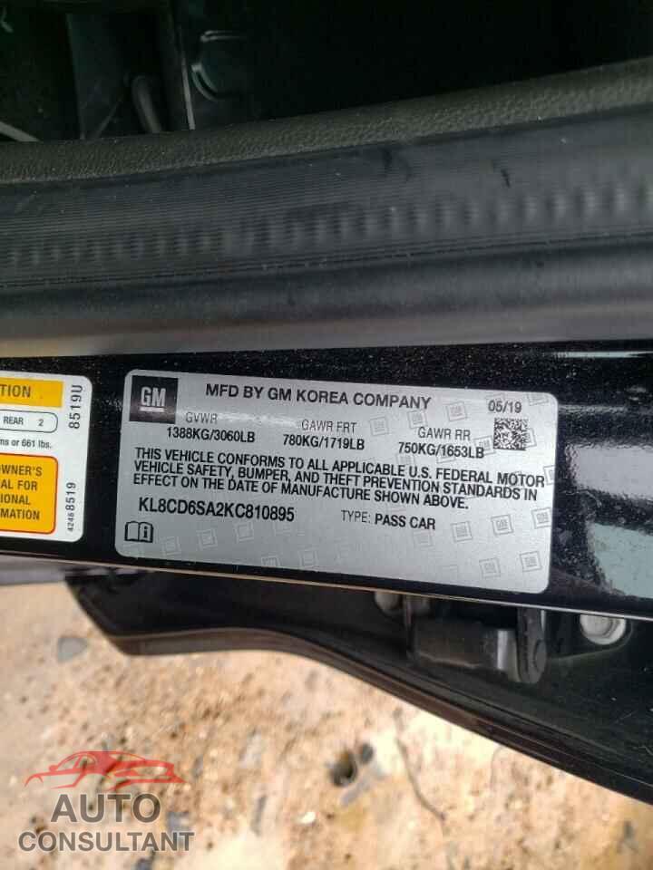 CHEVROLET SPARK 2019 - KL8CD6SA2KC810895