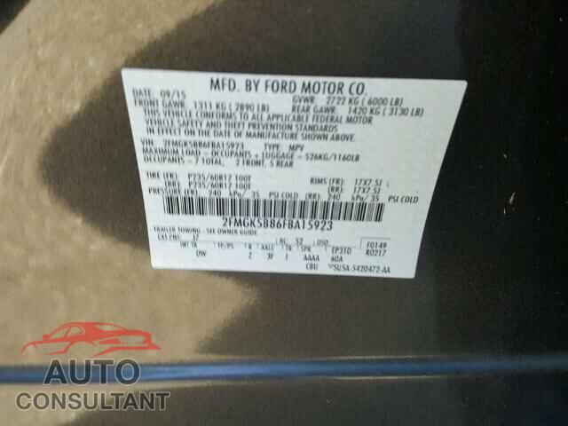 FORD FLEX 2015 - 2FMGK5B86FBA15923