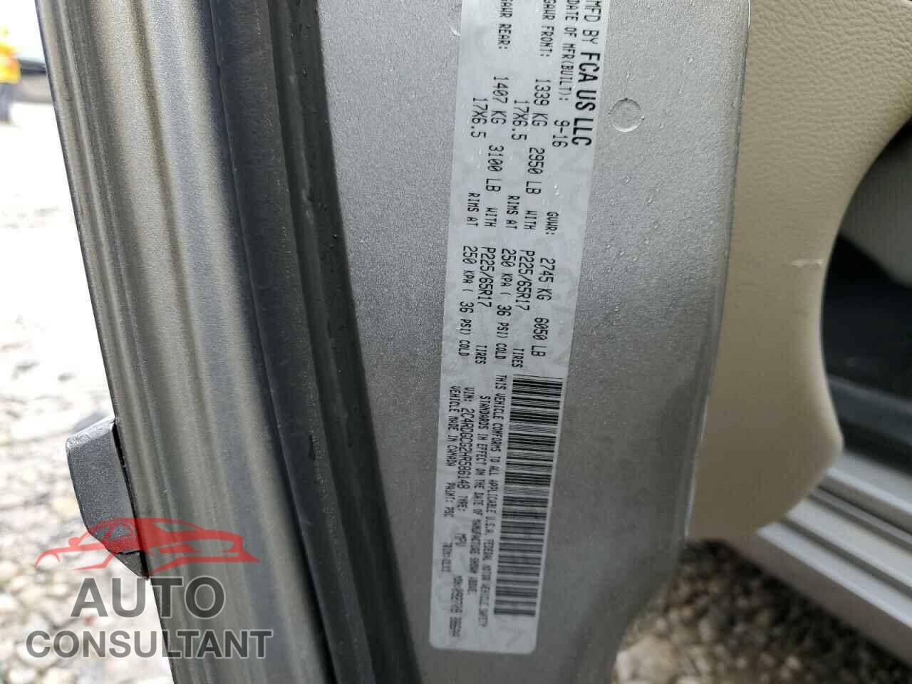 DODGE CARAVAN 2017 - 2C4RDGCG2HR586148