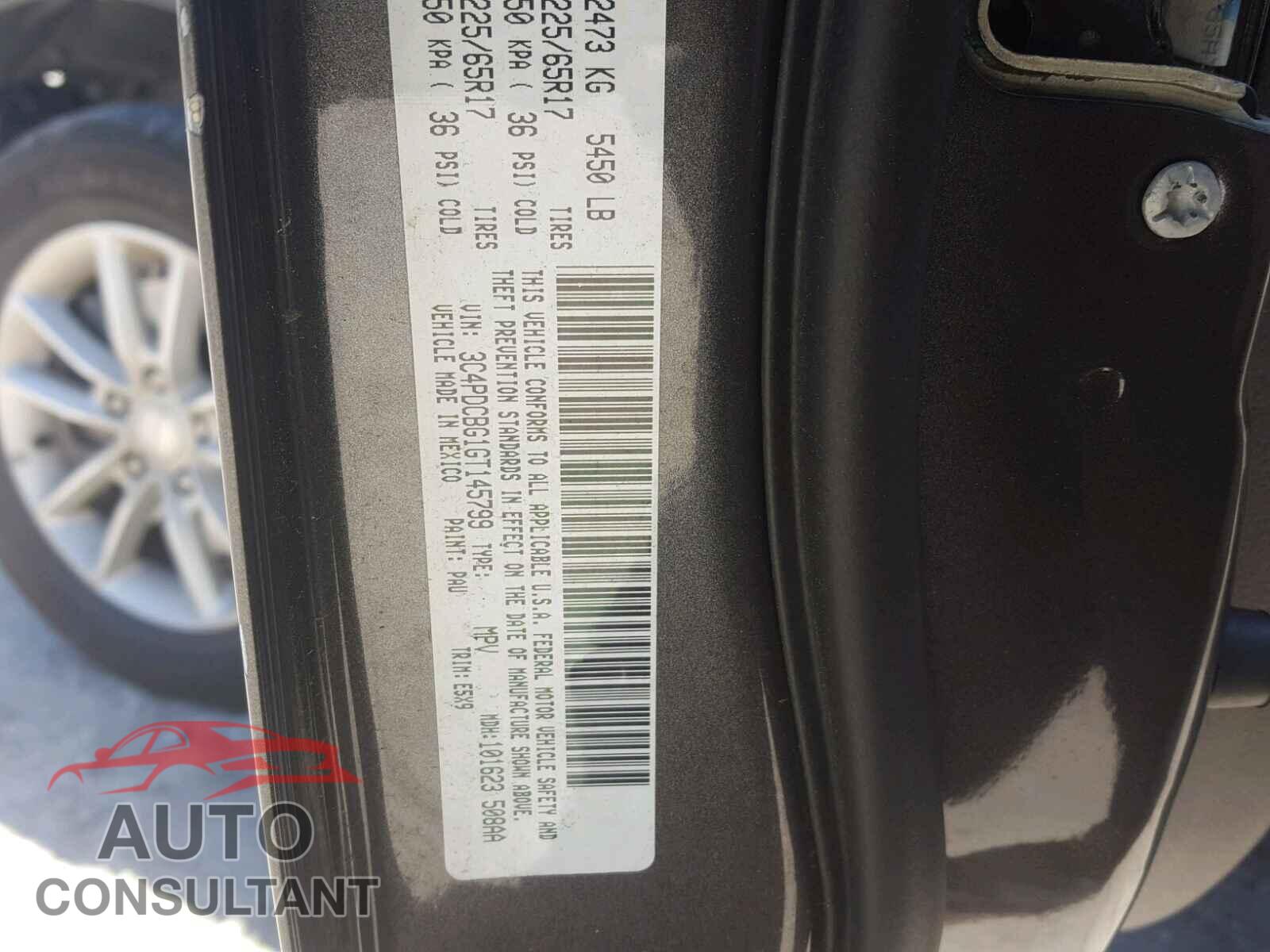 DODGE JOURNEY 2016 - 3C4PDCBG1GT145799