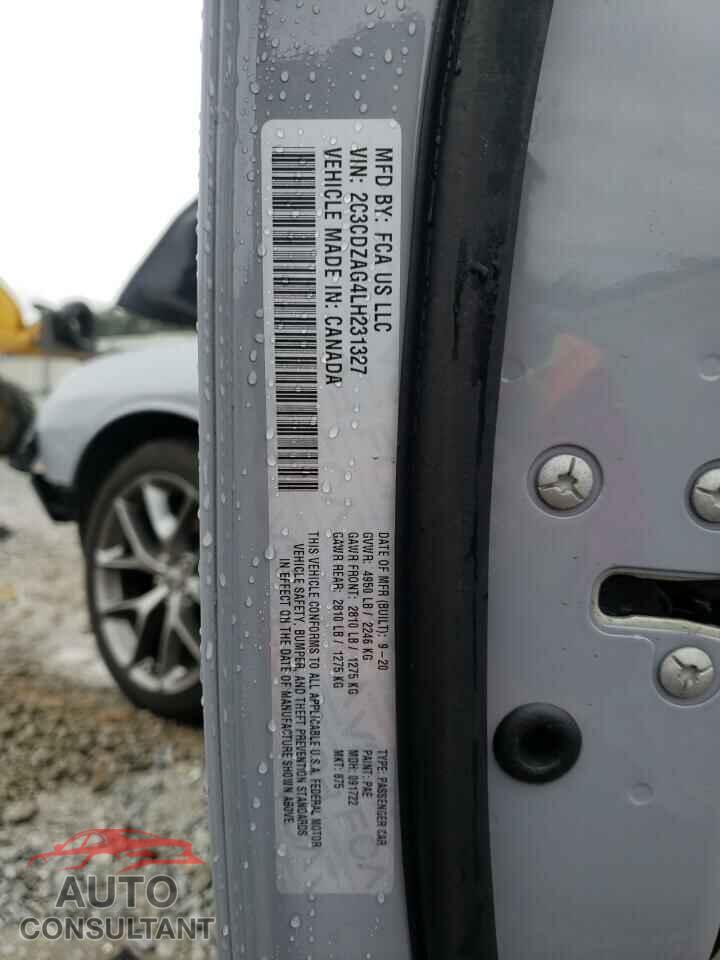 DODGE CHALLENGER 2020 - 2C3CDZAG4LH231327