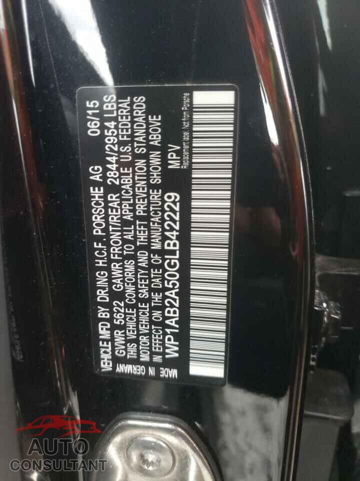 PORSCHE MACAN 2016 - WP1AB2A50GLB42229