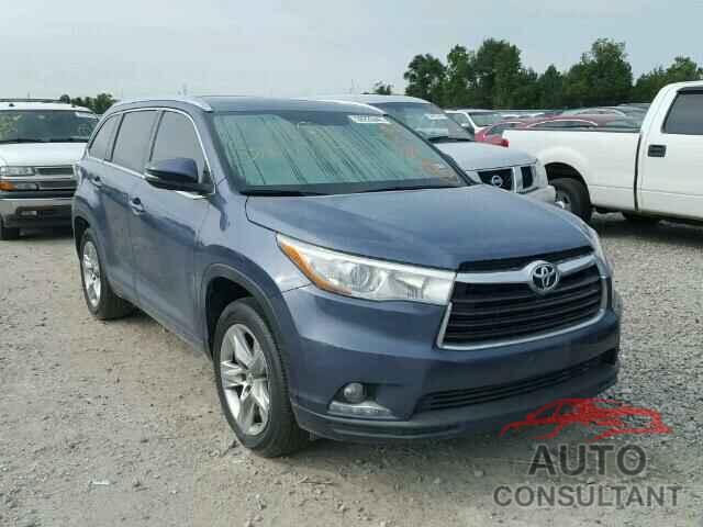 TOYOTA HIGHLANDER 2015 - 5TDYKRFH0FS041443