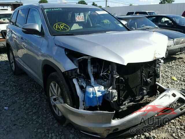 TOYOTA HIGHLANDER 2015 - 5TDBKRFH4FS169528
