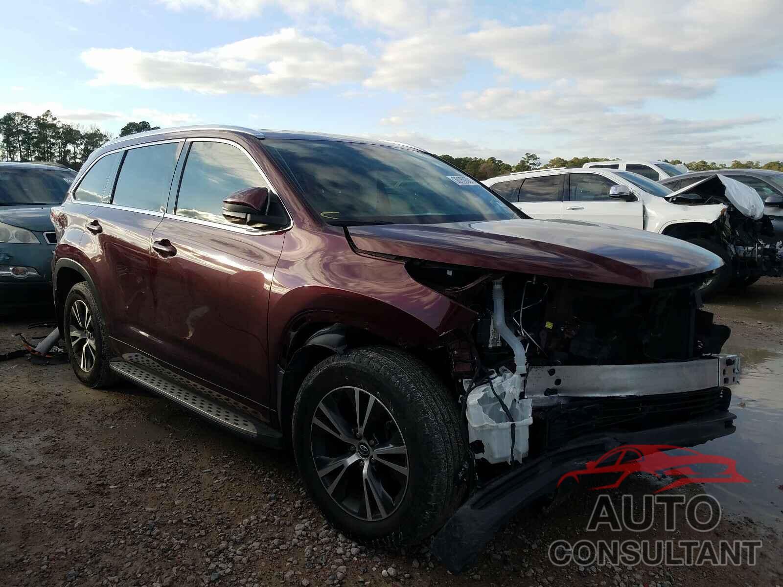 TOYOTA HIGHLANDER 2016 - 5TDKKRFH3GS174429