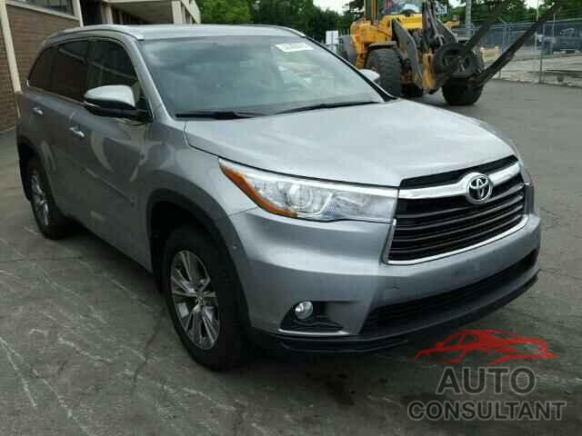TOYOTA HIGHLANDER 2015 - 5TDJKRFH9FS114794