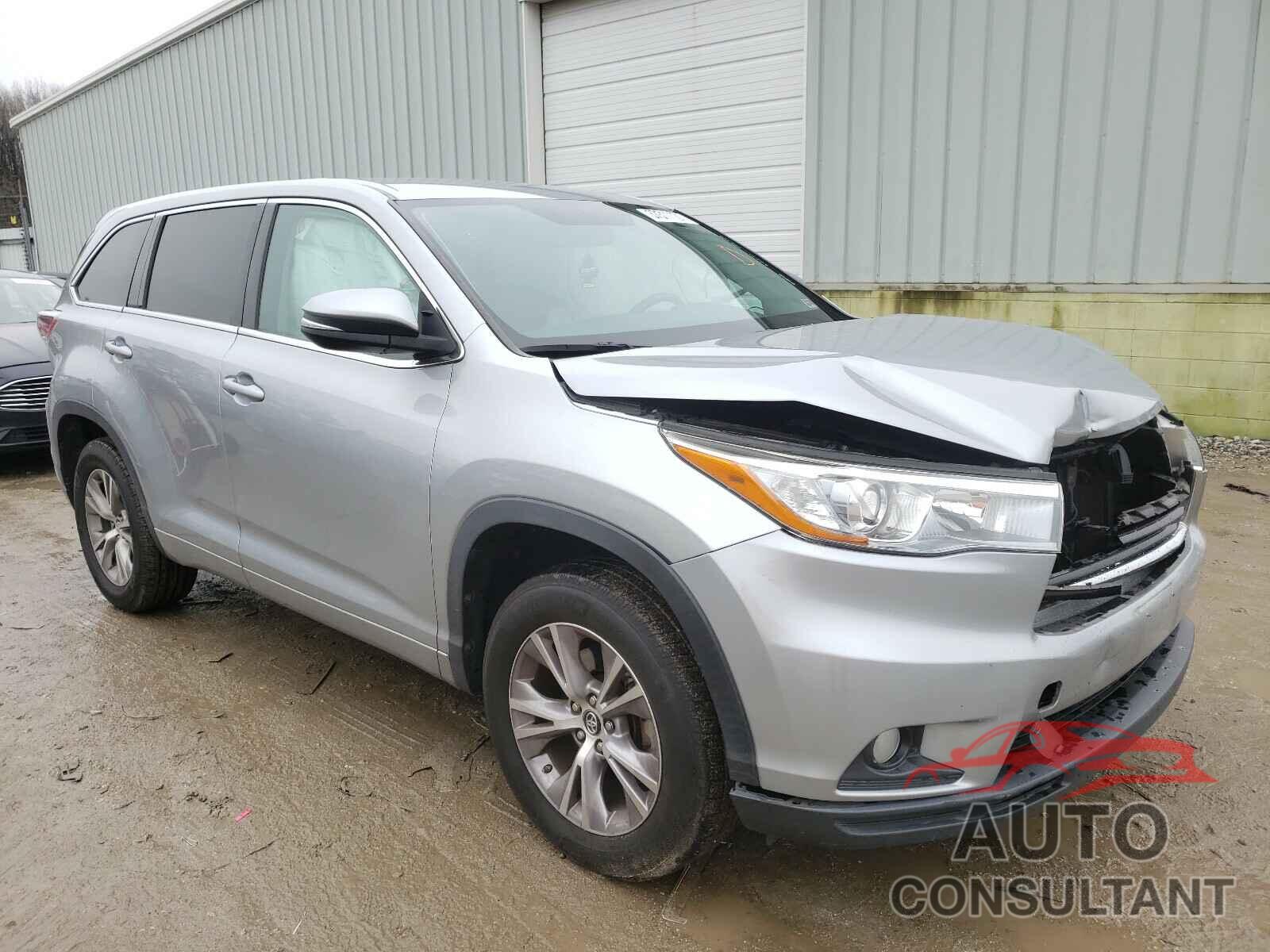 TOYOTA HIGHLANDER 2016 - 5TDZKRFH3GS160044