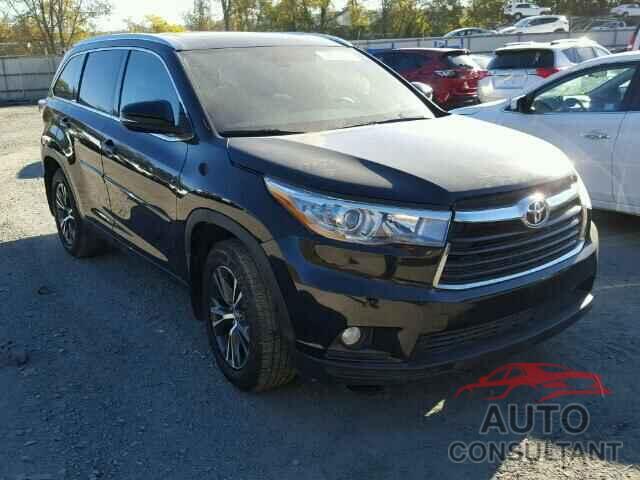 TOYOTA HIGHLANDER 2016 - 5TDJKRFH7GS240928