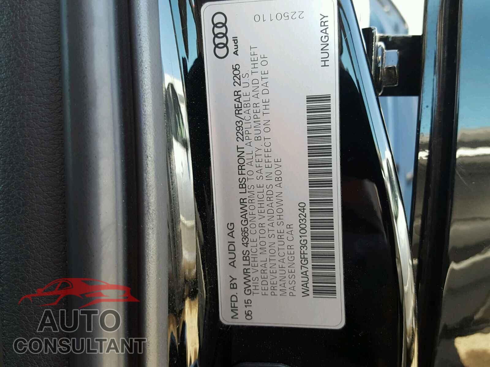 AUDI A3 2016 - 1FT7X2A60JEB30633