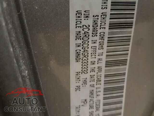 DODGE CARAVAN 2016 - 2C4RDGCG4GR333332