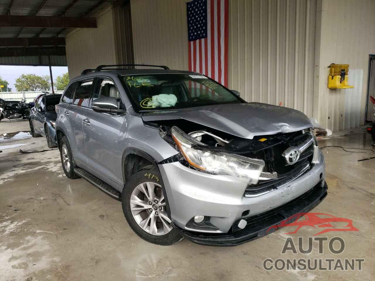 TOYOTA HIGHLANDER 2016 - 5TDZKRFH0GS186181
