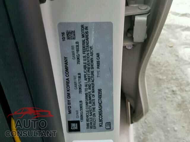 CHEVROLET SPARK 2017 - KL8CD6SA5HC749356