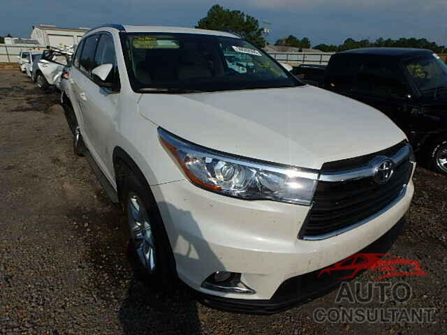 TOYOTA HIGHLANDER 2015 - 5TDDKRFH7FS134202
