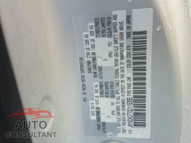 MAZDA MIATA 2016 - 1N4BL4BVXNN311466