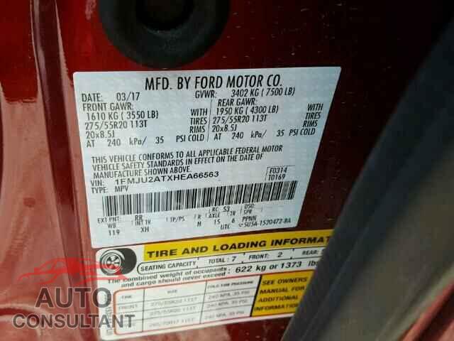 FORD EXPEDITION 2017 - 1FMJU2ATXHEA66563