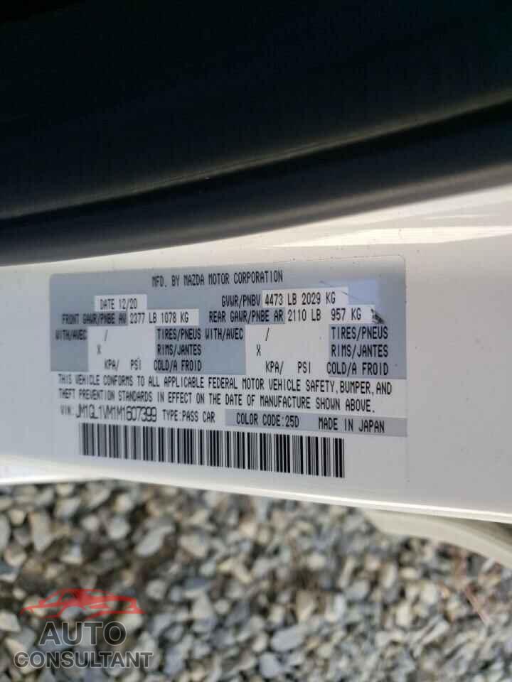 MAZDA 6 2021 - JM1GL1VM1M1607399