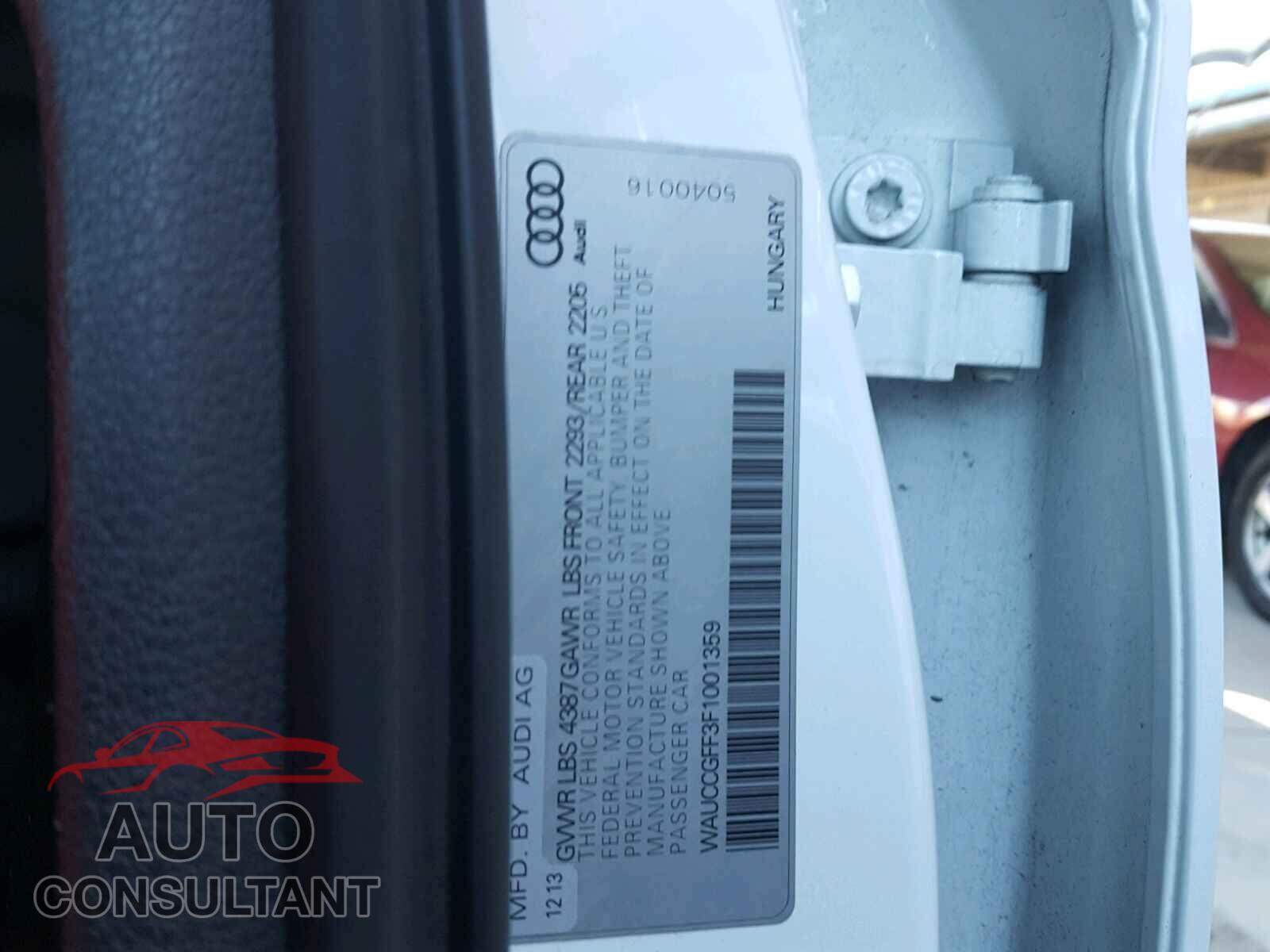 AUDI A3 2015 - WAUCCGFF3F1001359
