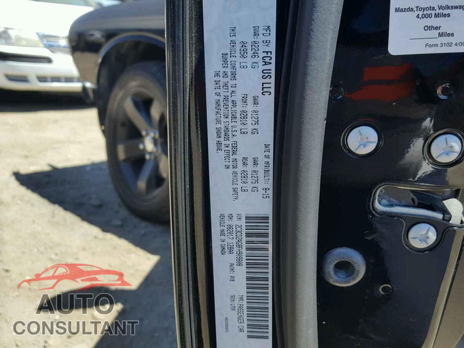 DODGE CHALLENGER 2015 - 2C3CDZAG8FH909808