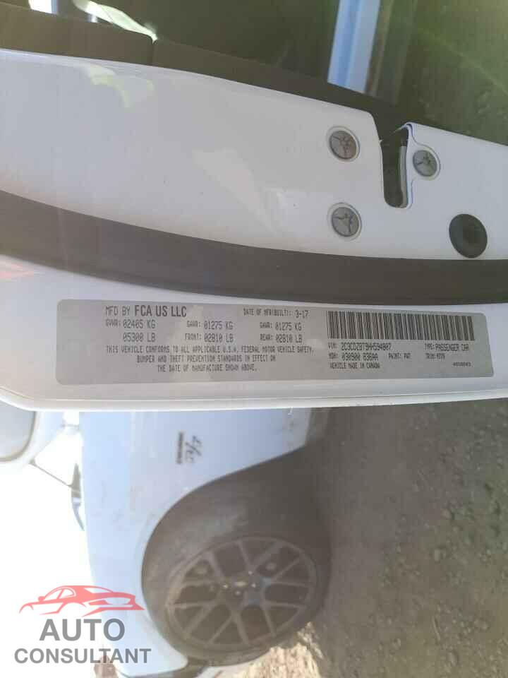 DODGE CHALLENGER 2017 - 2C3CDZBT9HH594807
