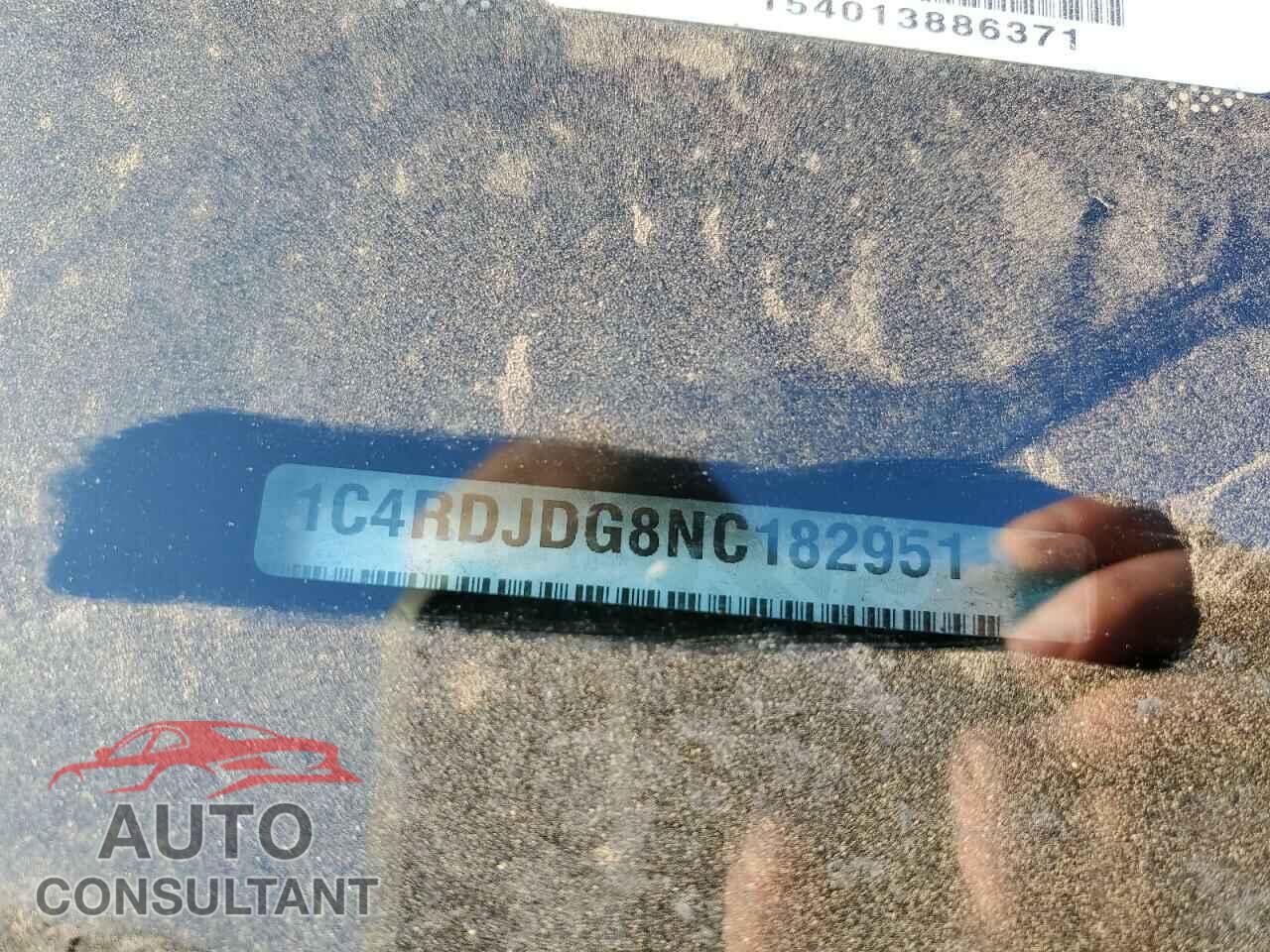 DODGE DURANGO 2022 - 1C4RDJDG8NC182951