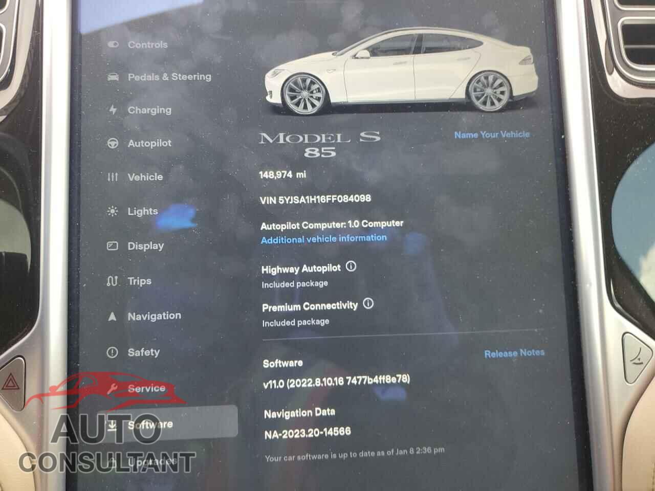 TESLA MODEL S 2015 - 5YJSA1H16FF084098