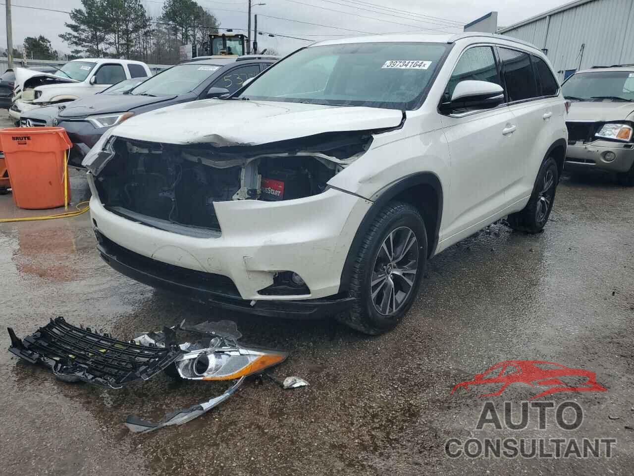 TOYOTA HIGHLANDER 2016 - 5TDKKRFH2GS502343