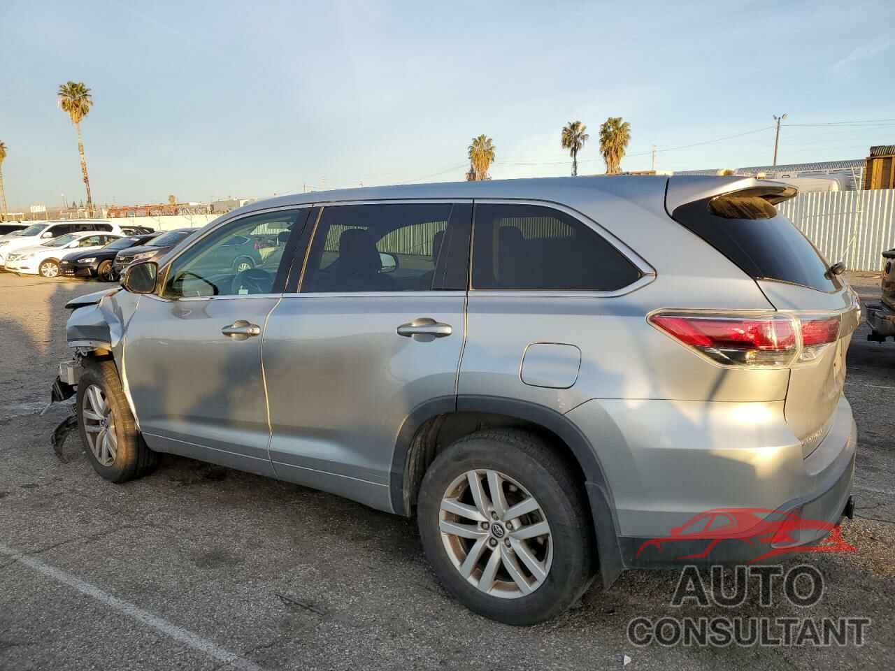 TOYOTA HIGHLANDER 2016 - 5TDZARFH9GS020955