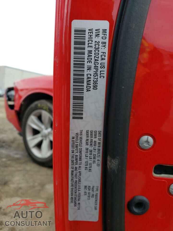 DODGE CHALLENGER 2023 - 2C3CDZAG4PH573690