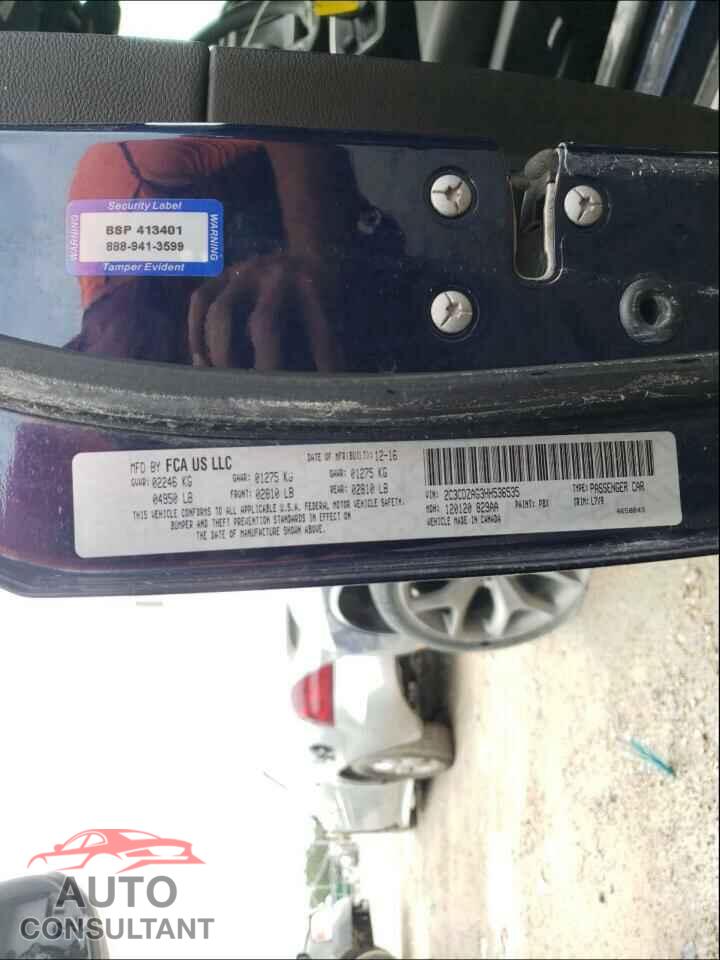 DODGE CHALLENGER 2017 - 2C3CDZAG3HH536535