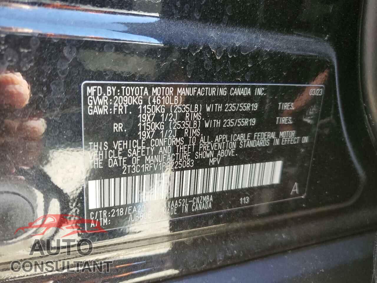 TOYOTA RAV4 2023 - 2T3C1RFV1PC225083