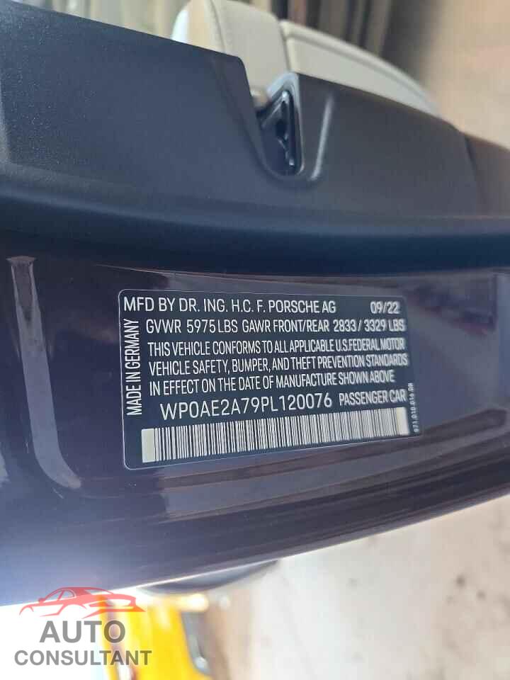PORSCHE PANAMERA 2023 - WP0AE2A79PL120076