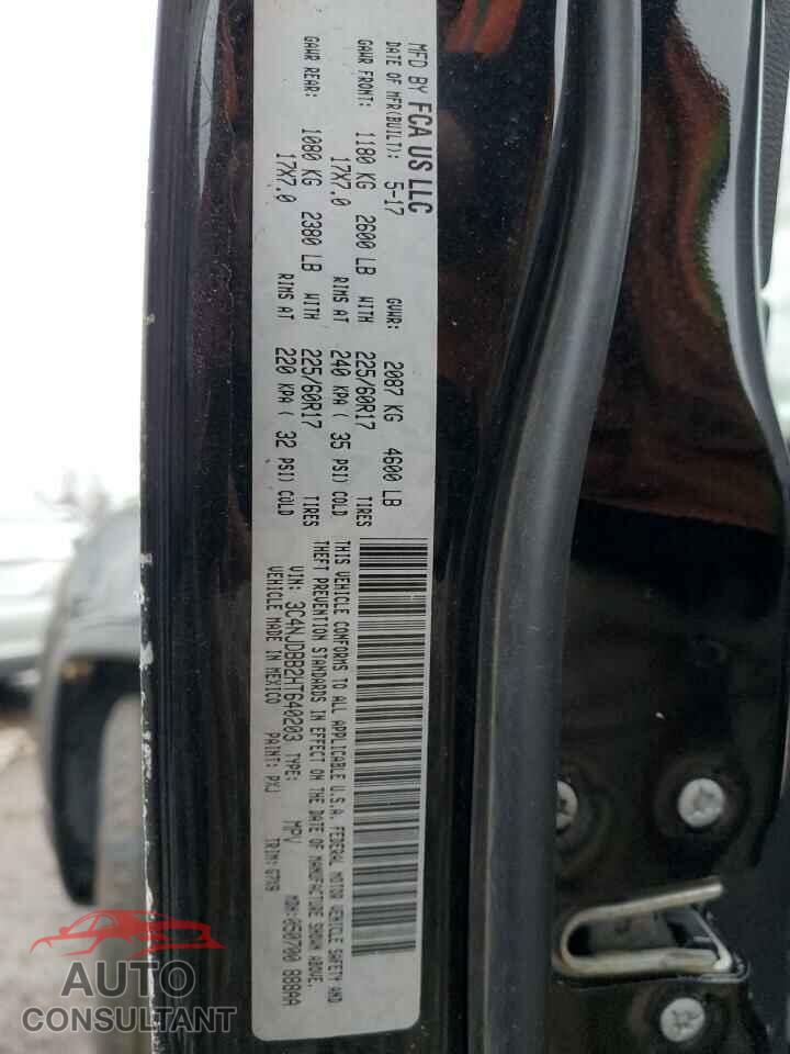 JEEP COMPASS 2017 - 3C4NJDBB2HT640203