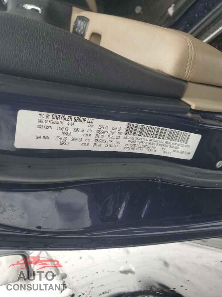 DODGE DURANGO 2014 - 1C4RDJDG1EC495386