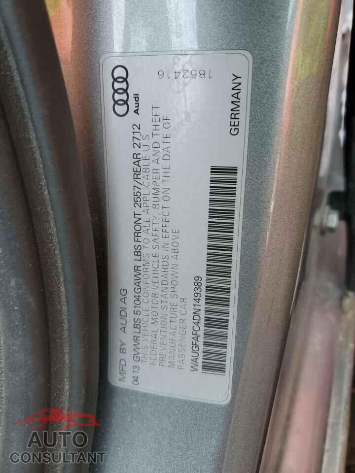AUDI A6 2013 - WAUGFAFC4DN149389