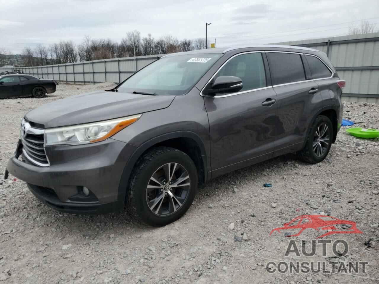 TOYOTA HIGHLANDER 2016 - 5TDJKRFH8GS328225