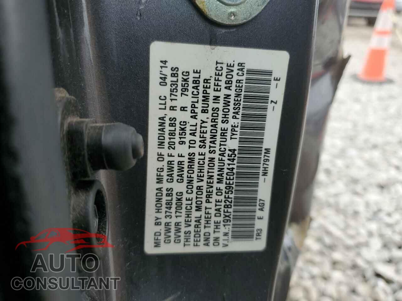 HONDA CIVIC 2014 - 19XFB2F59EE041454