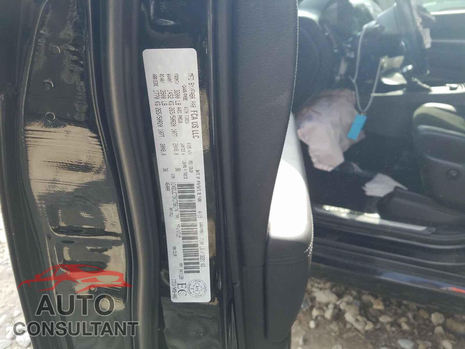 DODGE DURANGO 2019 - 1C4SDJCT5KC756174