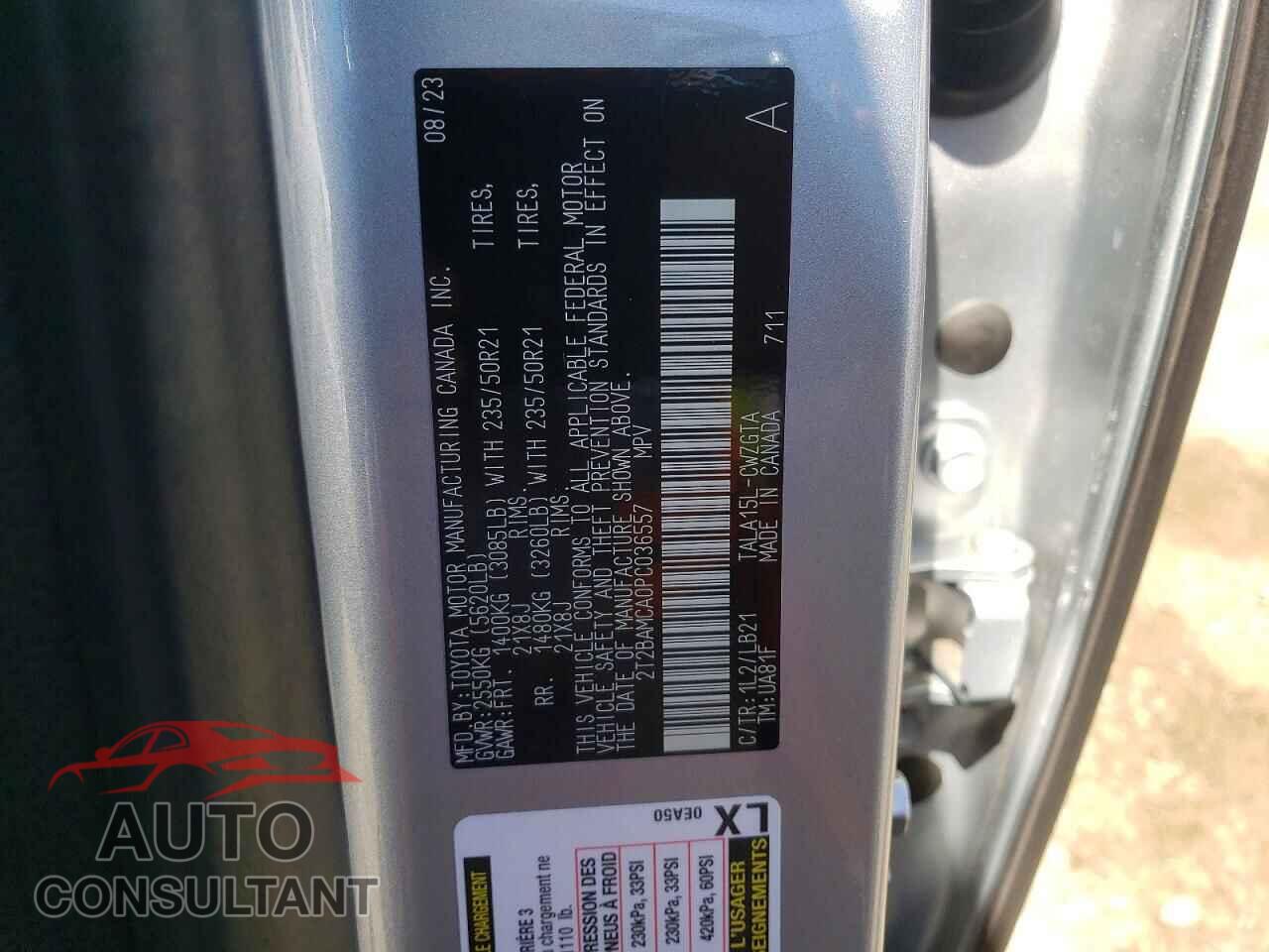 LEXUS RX350 2023 - 2T2BAMCA0PC036557