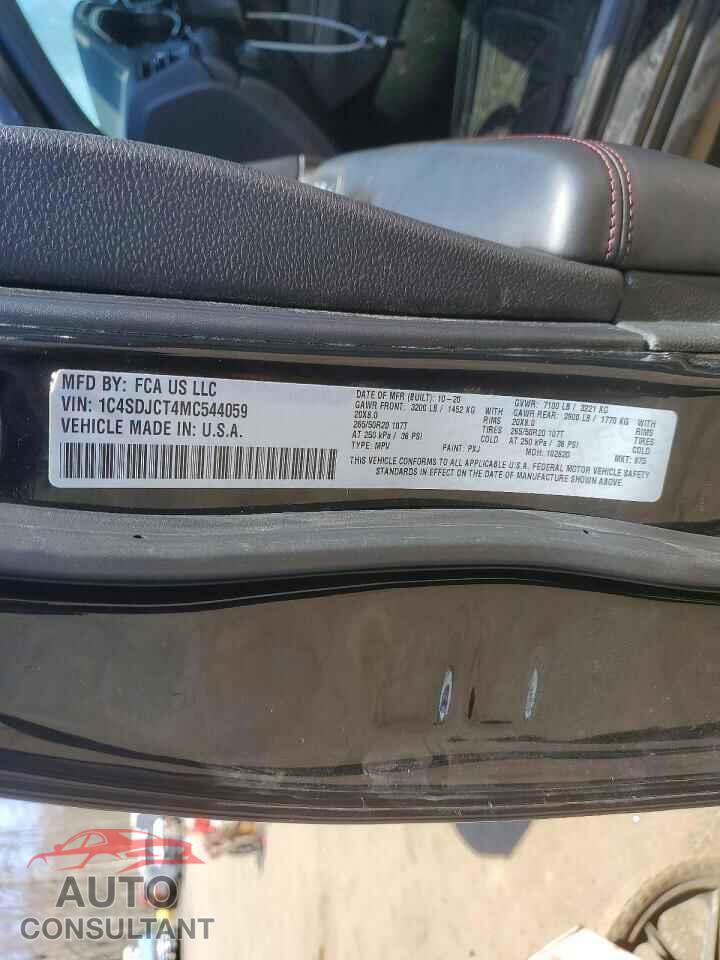 DODGE DURANGO 2021 - 1C4SDJCT4MC544059
