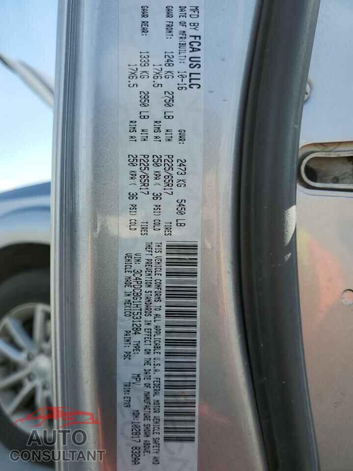 DODGE JOURNEY 2017 - 3C4PDCBG1HT531284