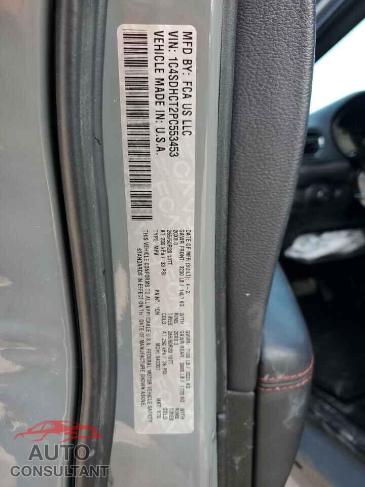 DODGE DURANGO 2023 - 1C4SDHCT2PC553453