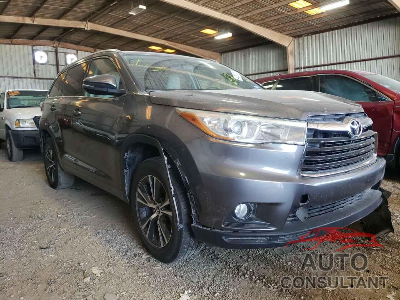 TOYOTA HIGHLANDER 2016 - 5TDKKRFH4GS157624