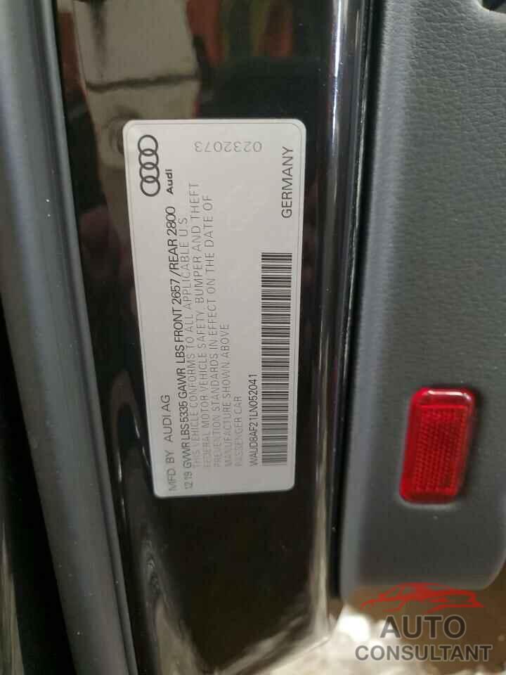 AUDI A6 2020 - WAUD8AF21LN052041