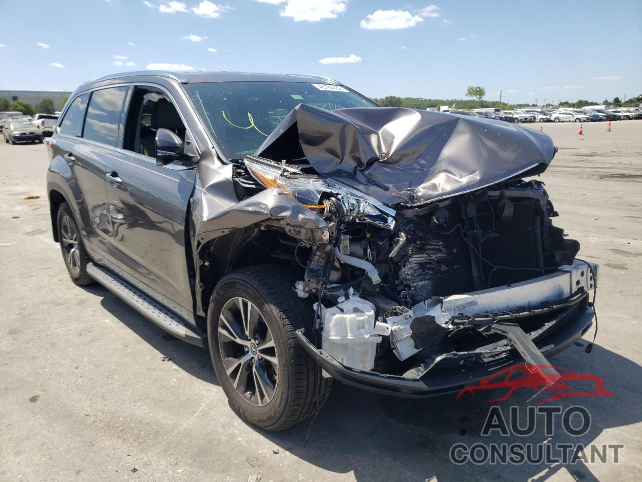 TOYOTA HIGHLANDER 2016 - 5TDKKRFH7GS500331