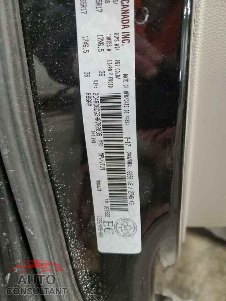 DODGE CARAVAN 2017 - 2C4RDGDG3HR702035