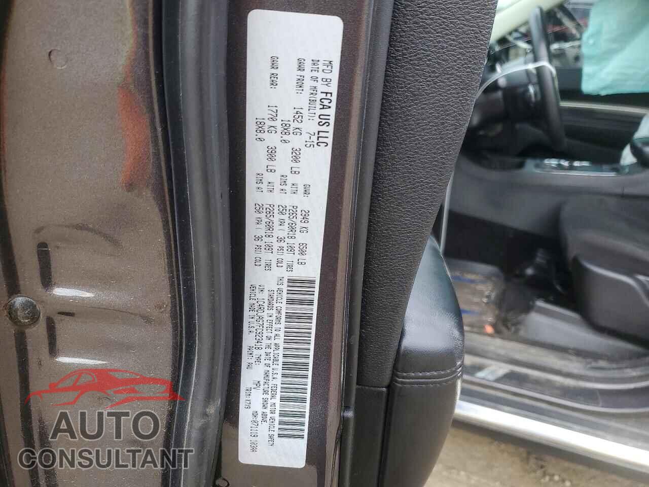 DODGE DURANGO 2015 - 1C4RDJAG7FC923418