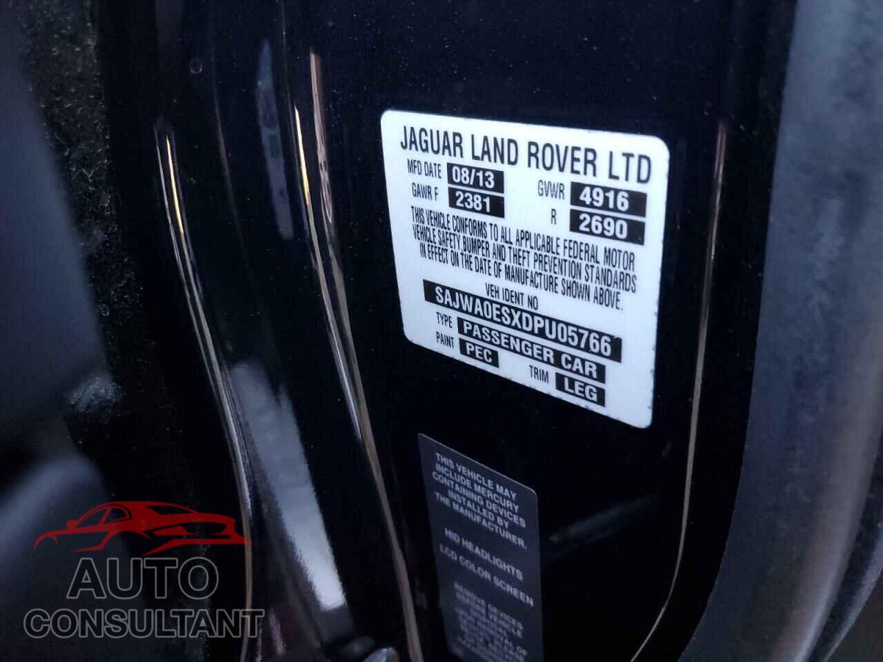 JAGUAR XF 2013 - SAJWA0ESXDPU05766