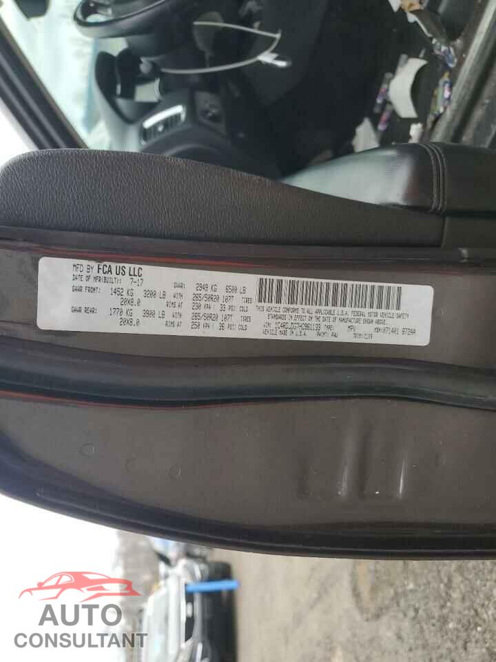 DODGE DURANGO 2017 - 1C4RDJDG7HC961133