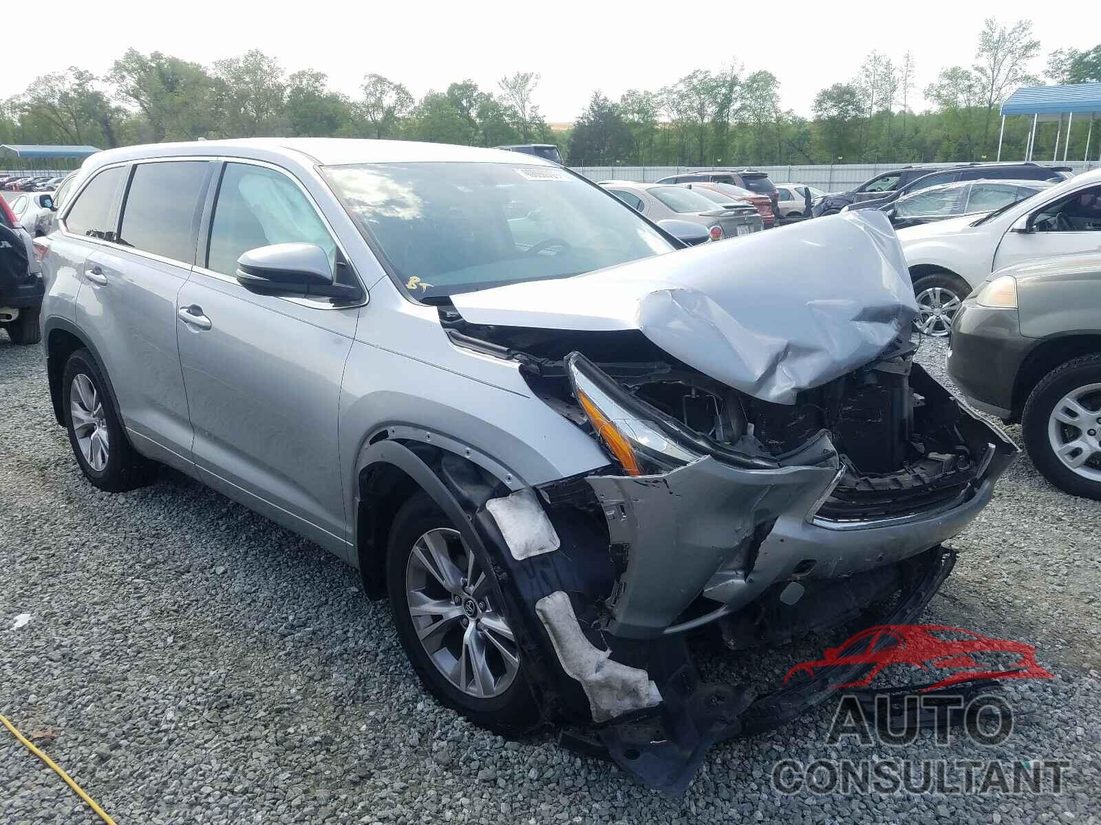 TOYOTA HIGHLANDER 2016 - 5TDZKRFH8GS186932
